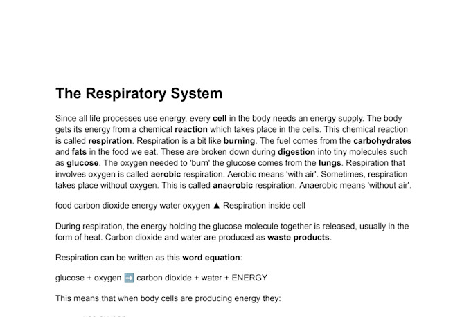 clearly explain the difference between breathing and respiration